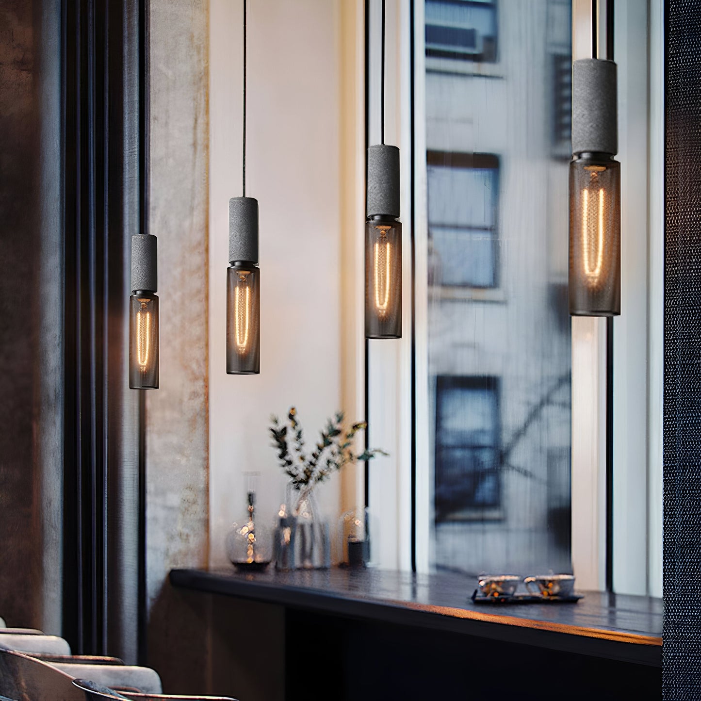 Nordic Industrial Cement Pendant Light