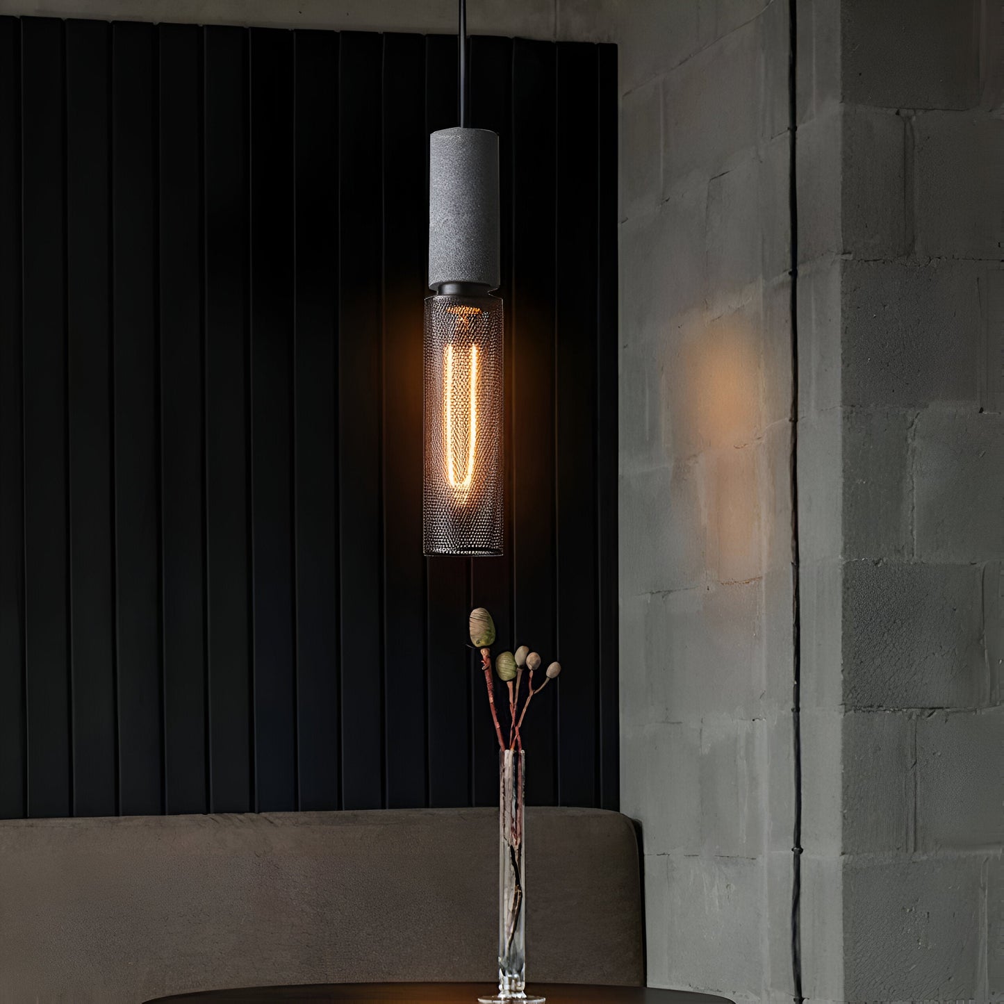 Nordic Industrial Cement Pendant Light