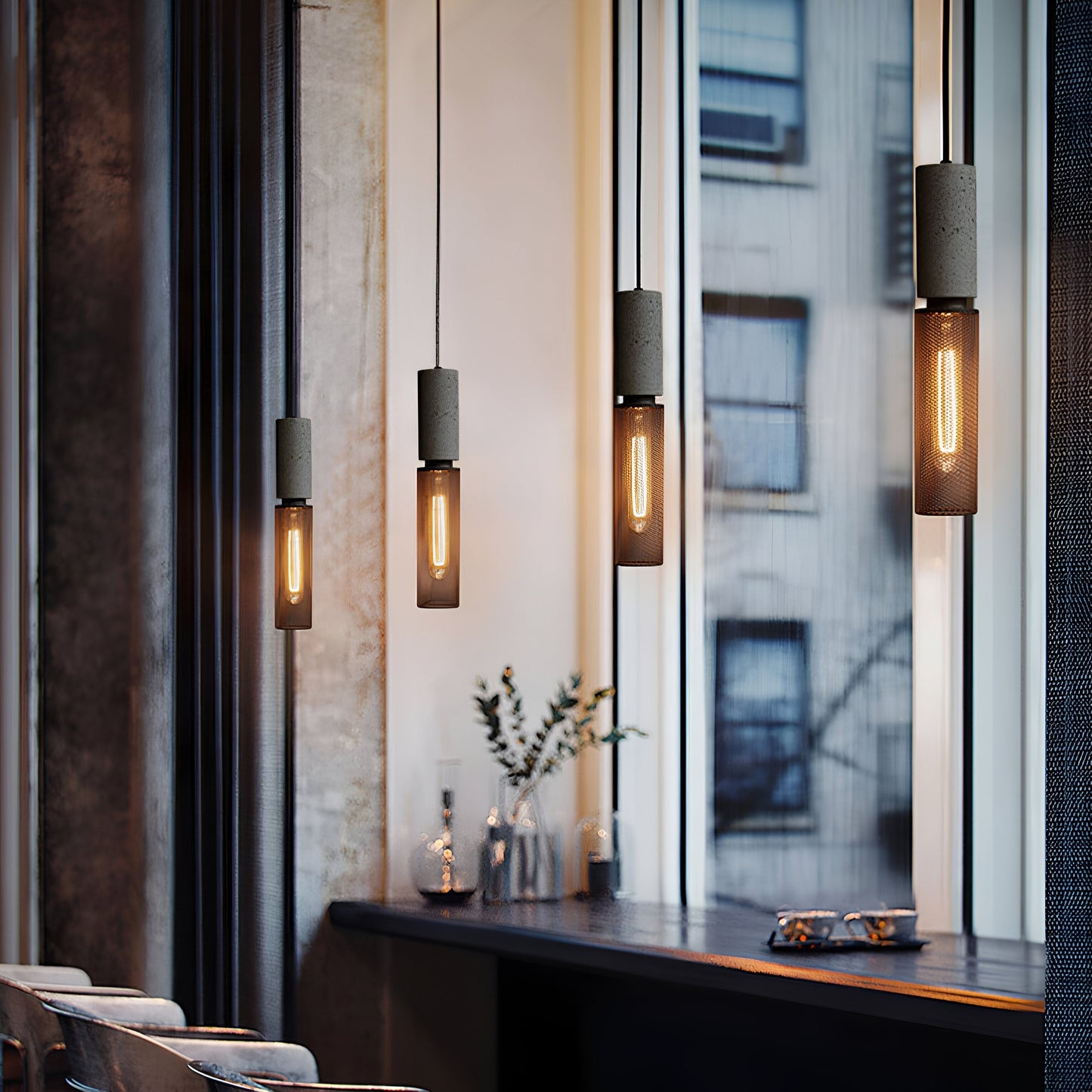 Nordic Industrial Cement Pendant Light