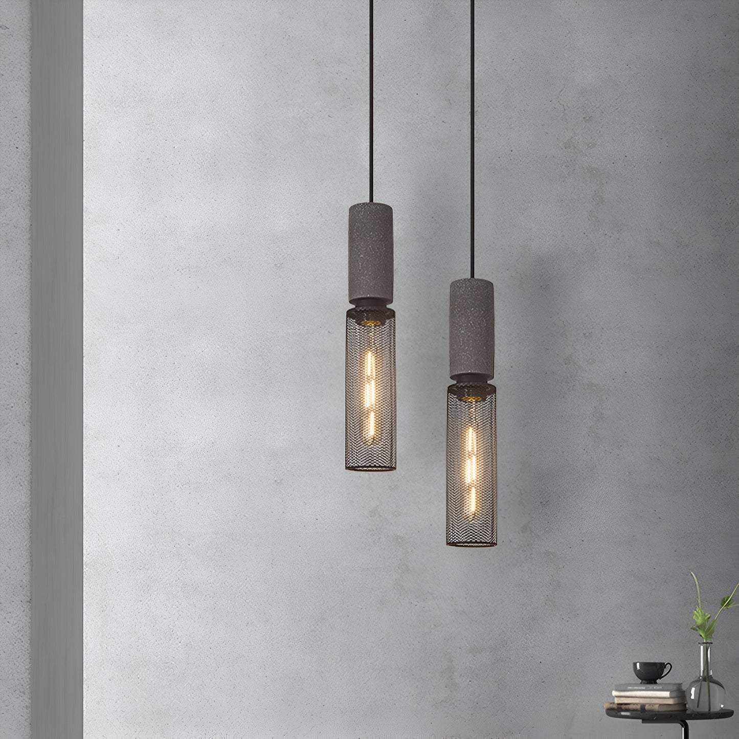 Nordic Industrial Cement Pendant Light