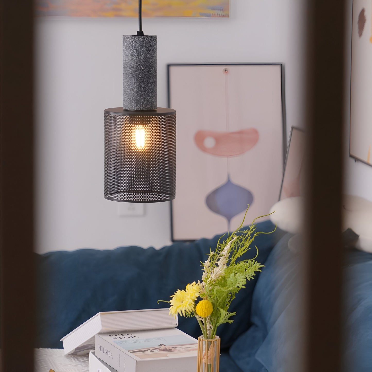 Nordic Industrial Cement Pendant Light