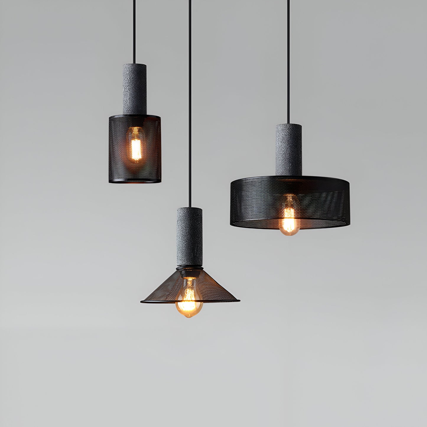 Nordic Industrial Cement Pendant Light