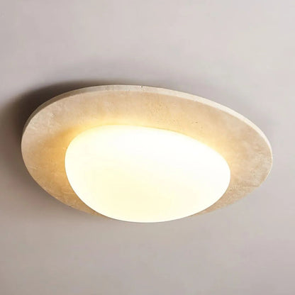Creative Nordic Cream Travertine Ceiling Light 4