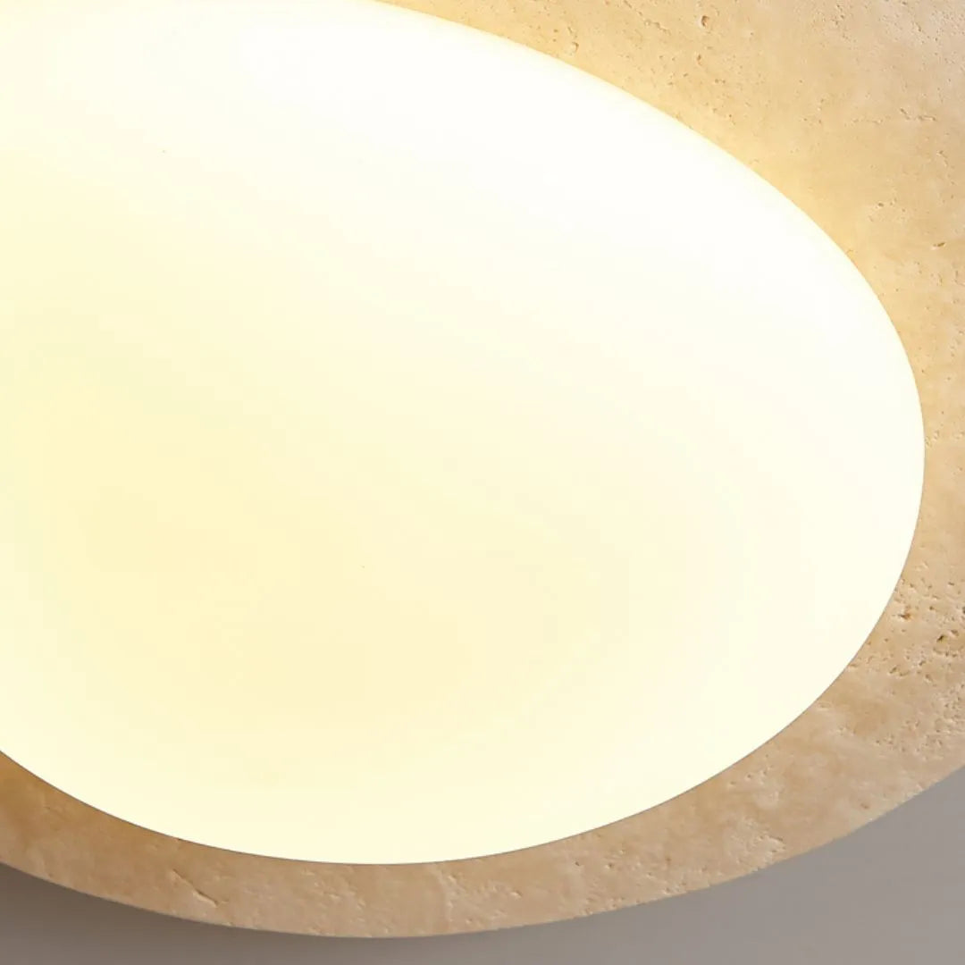 Creative Nordic Cream Travertine Ceiling Light 8