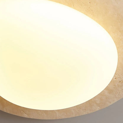 Creative Nordic Cream Travertine Ceiling Light 8