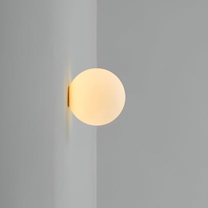 Dioscuri Minimalist Round Glass Wall Light 1