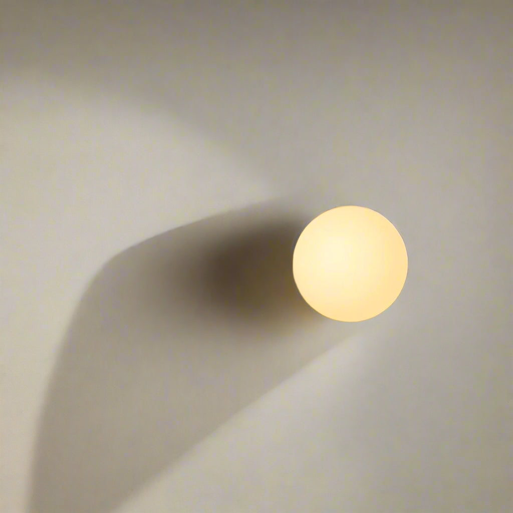 Dioscuri Minimalist Round Glass Wall Light 5