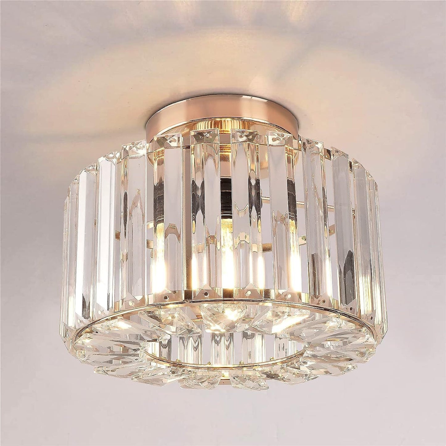 Elegant Crystal Flush Mount Ceiling Light 1