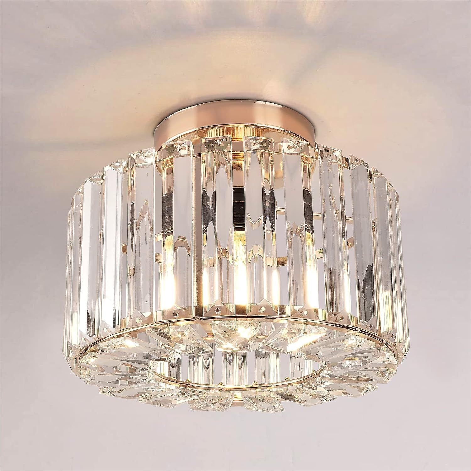 Elegant Crystal Flush Mount Ceiling Light 1