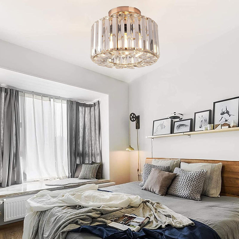 Elegant Crystal Flush Mount Ceiling Light 5