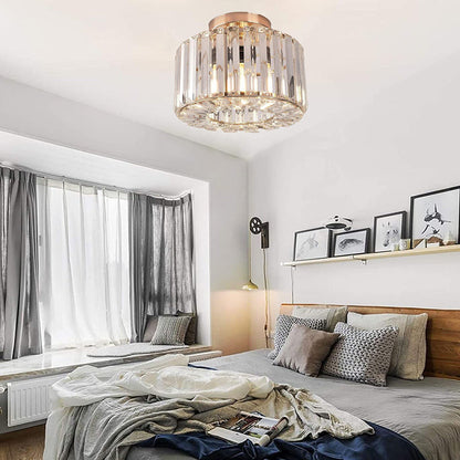 Elegant Crystal Flush Mount Ceiling Light 5