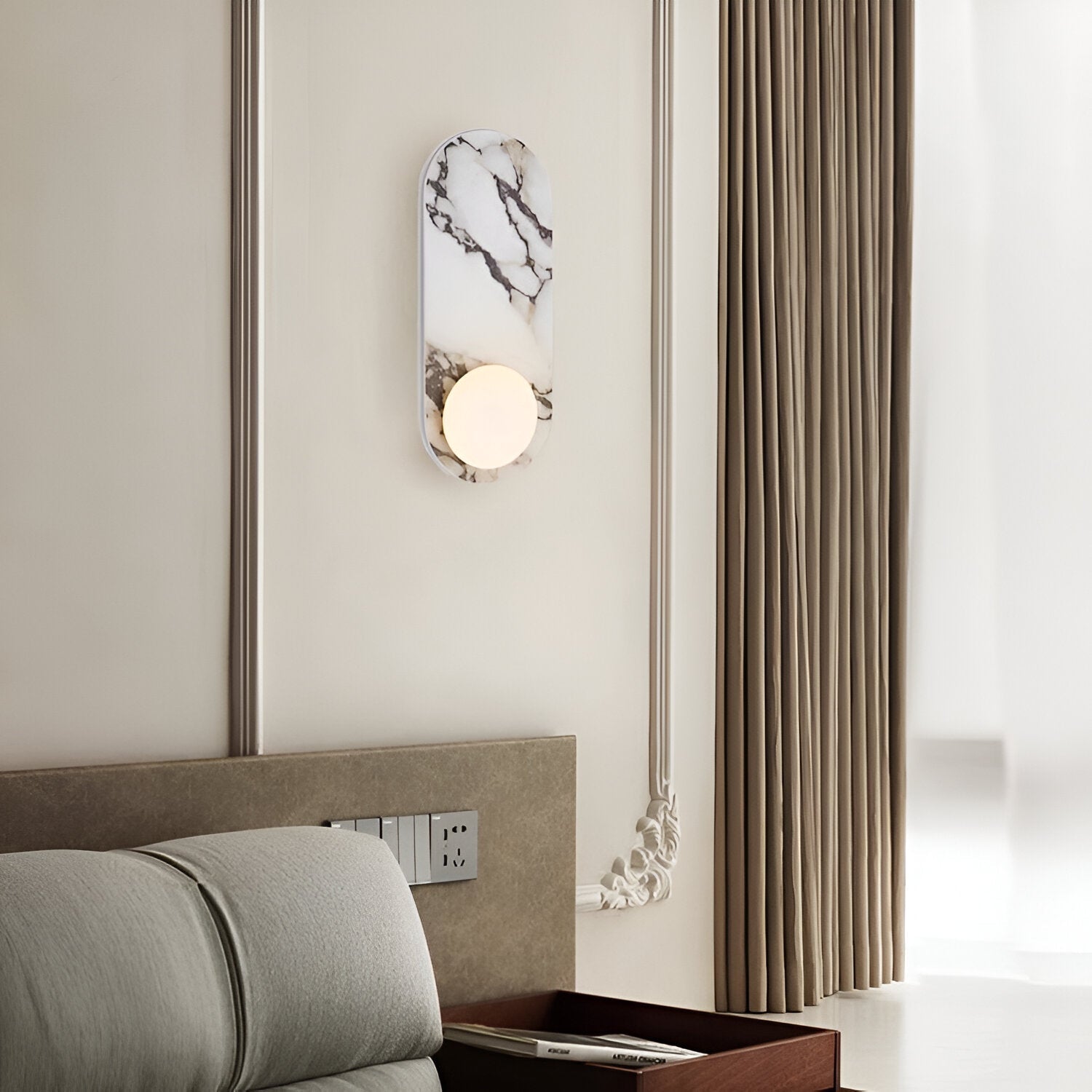 French Light Marble Luxury Minimalist Wall Light 8
