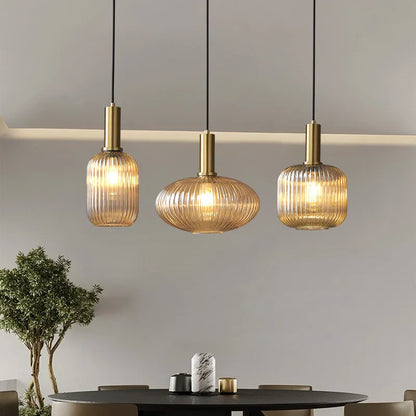 Colorful Glass Retro Pendant Light Nordic Design
