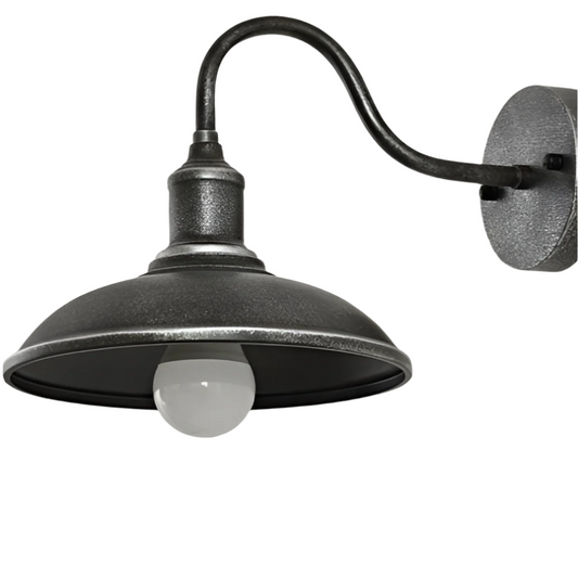 Industrial Bowl Shaped Iron Outdoor Wall Light 0