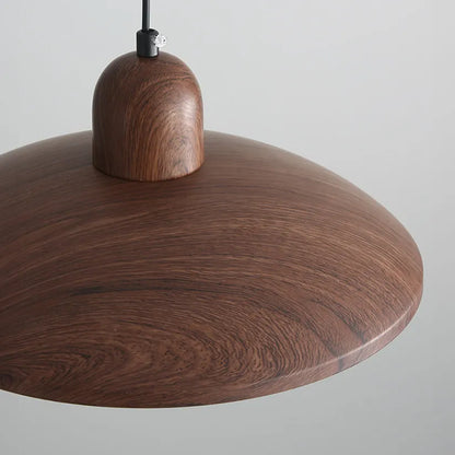 Walnut Wabi-Sabi Wood Pendant Light Japanese Style