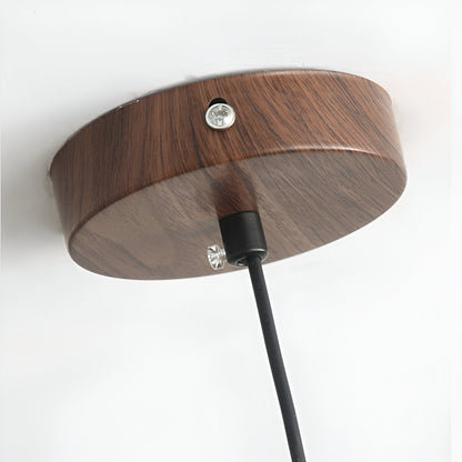 Walnut Wabi-Sabi Wood Pendant Light Japanese Style