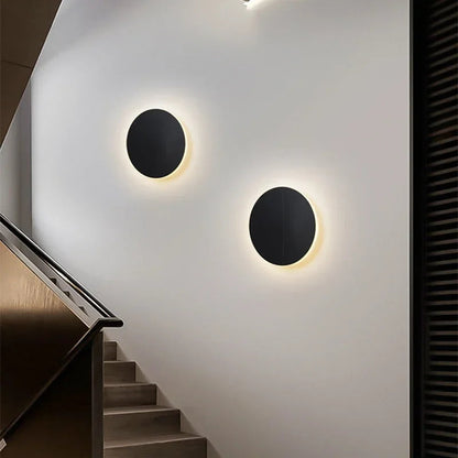 Modern Nordic Round Aluminum Minimalist LED Wall Light 6