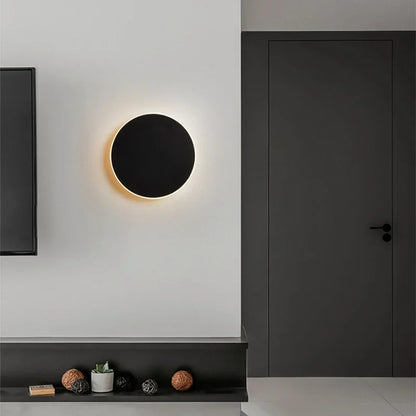 Modern Nordic Round Aluminum Minimalist LED Wall Light 7