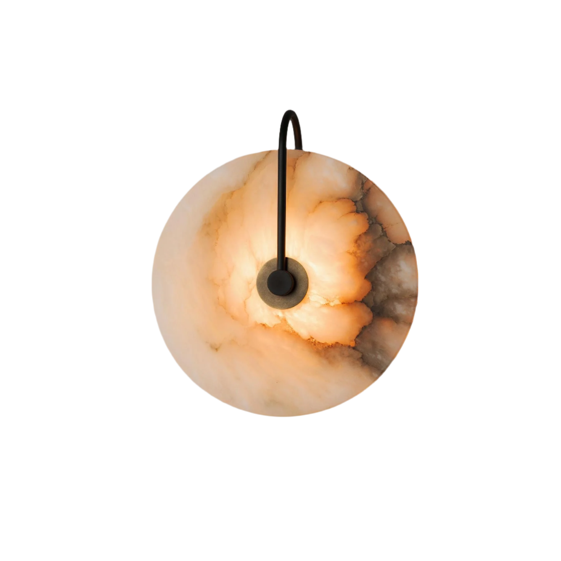 Moonshade Natural Marble Alabaster Minimalist Wall Light 0