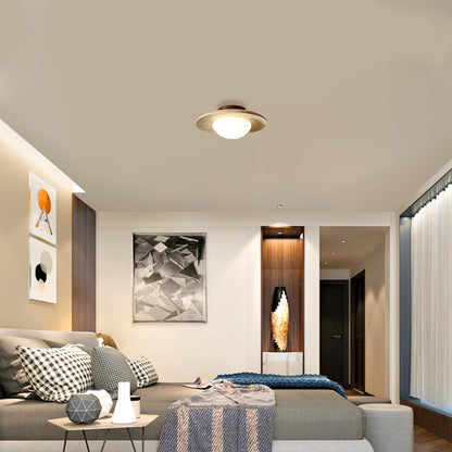 Natural Nordic Minimalist Travertine Ceiling Light 5