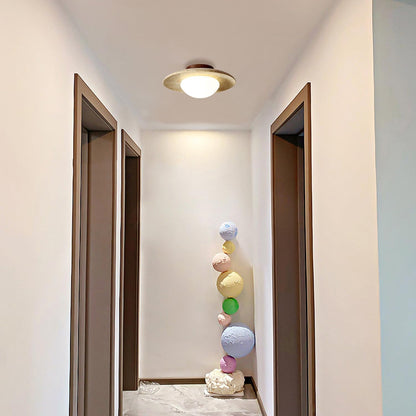 Natural Nordic Minimalist Travertine Ceiling Light 7