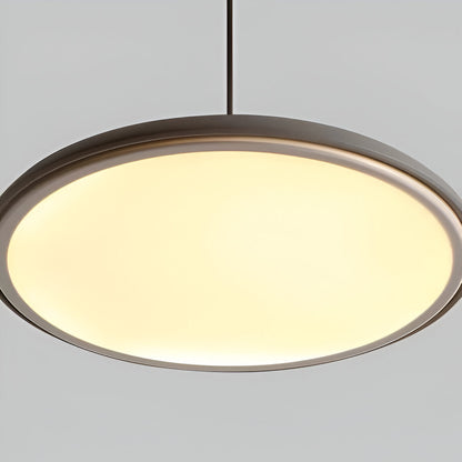Modern Glass Metal Flying Saucer Pendant Light