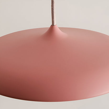 Modern Glass Metal Flying Saucer Pendant Light