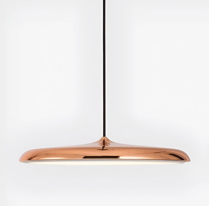 Modern Glass Metal Flying Saucer Pendant Light