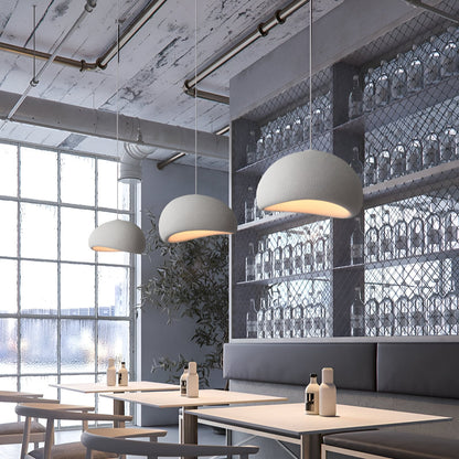 Nordic Wabi Sabi Pendant Light Fiberglass Modern Fixture