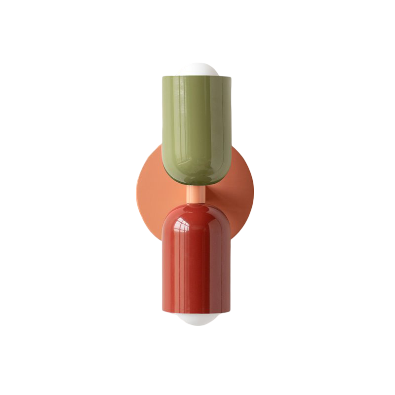 Nordic Colorful Double Head Iron Wall Light 18