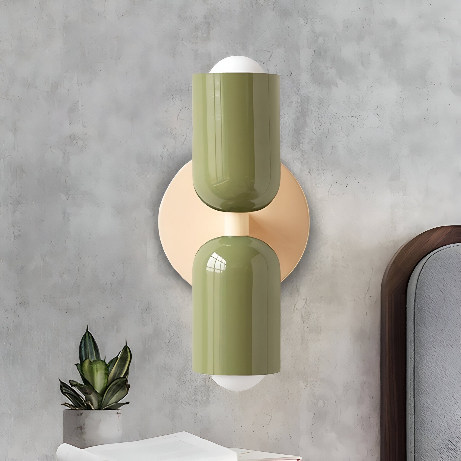 Nordic Colorful Double Head Iron Wall Light 4
