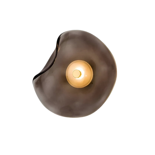 Nordic Curved Glass Japandi Style Glass LED Wall Light 0
