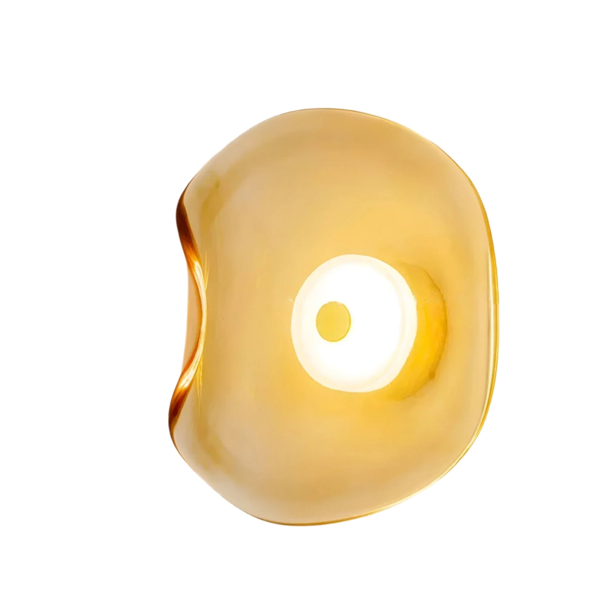 Nordic Curved Glass Japandi Style Glass LED Wall Light 1