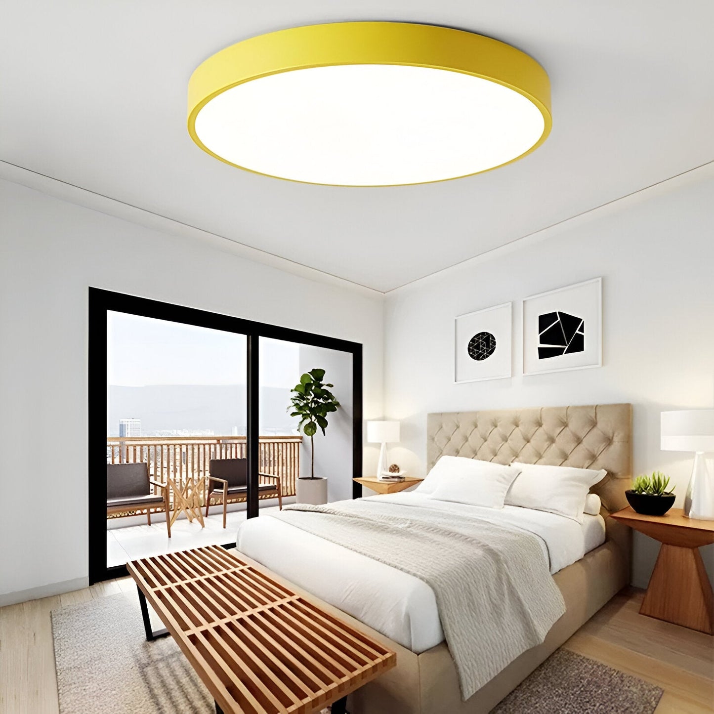 Nordic Macaron Round LED Ceiling Light 3