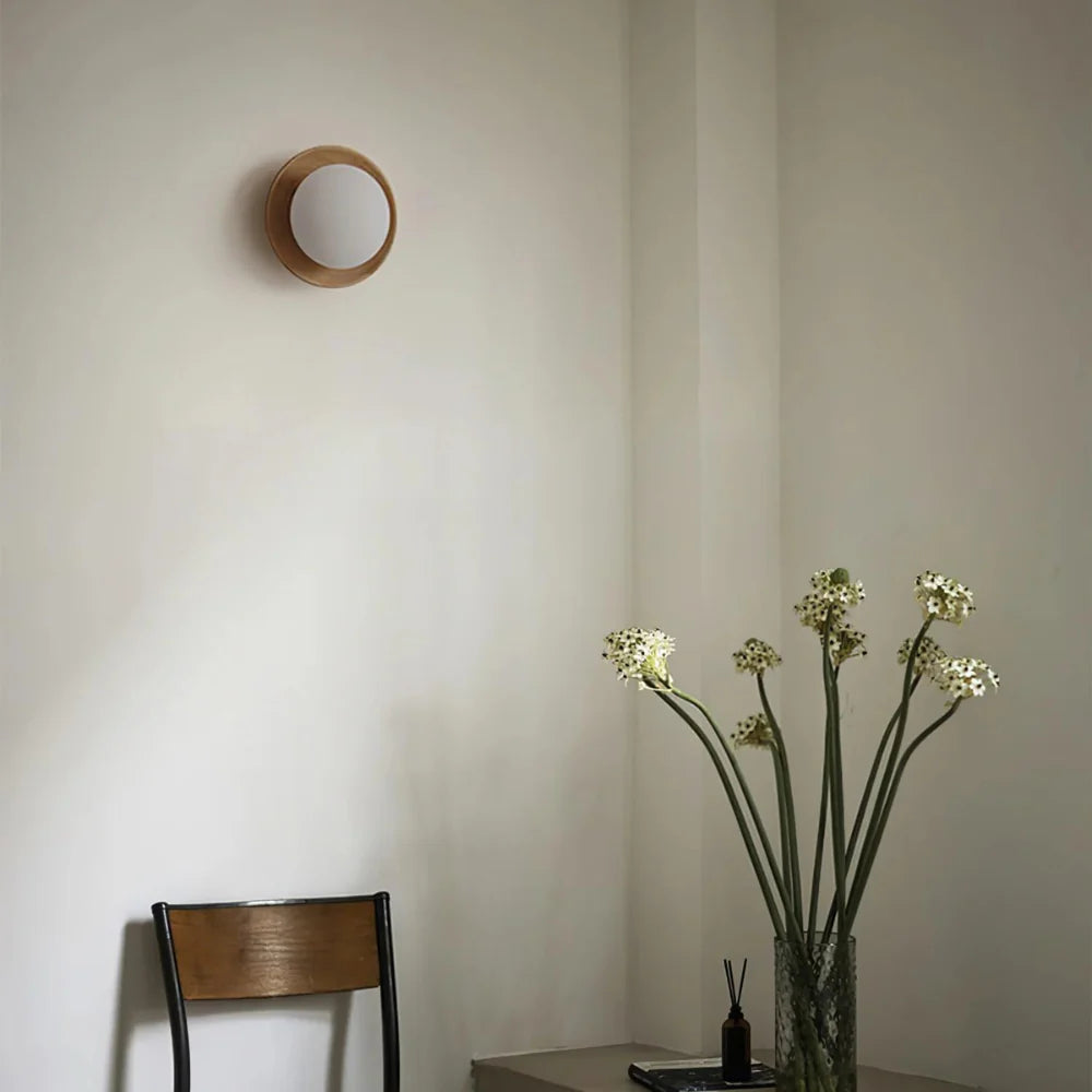Nordic Minimalist Natural Wood LED Wall Light 10