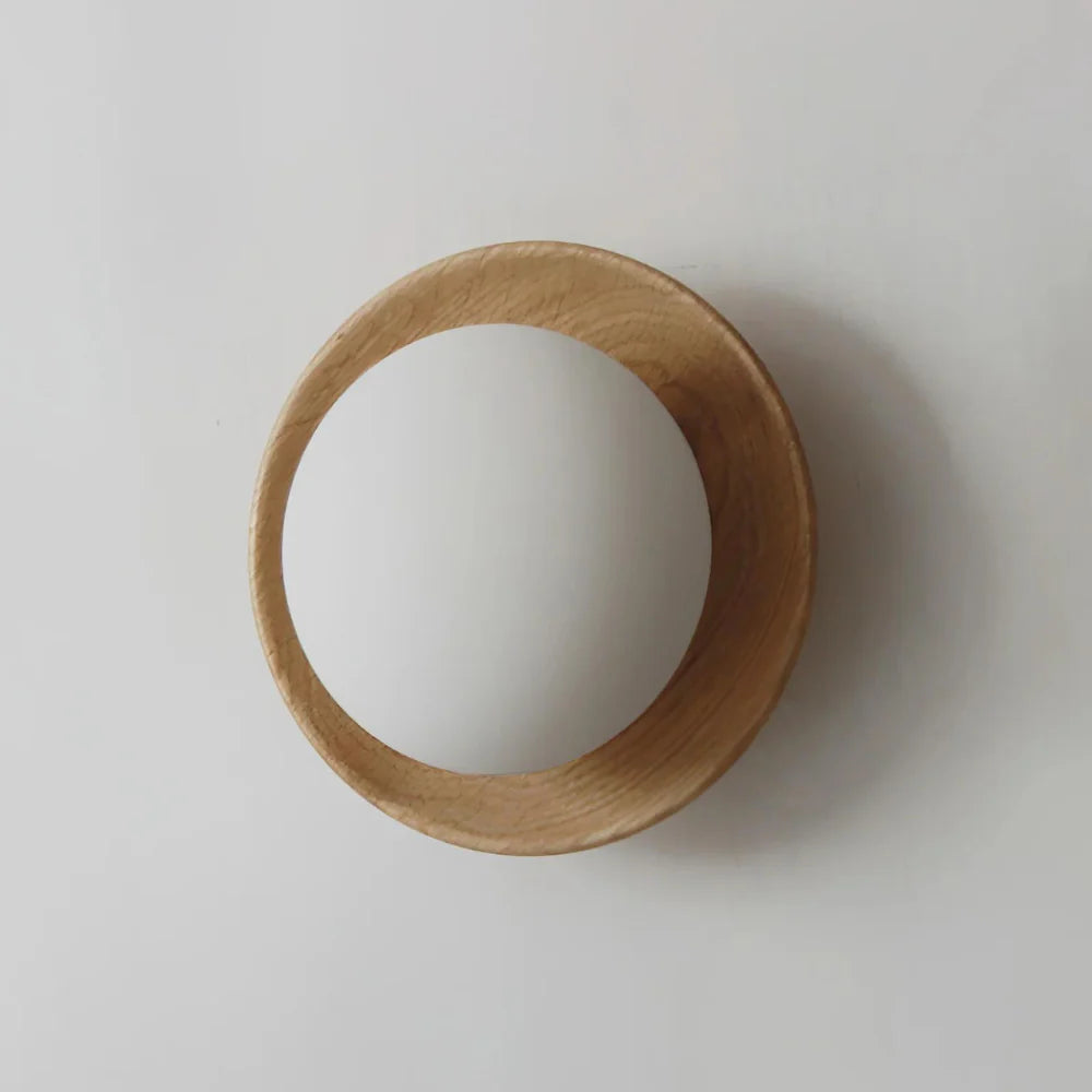 Nordic Minimalist Natural Wood LED Wall Light 5