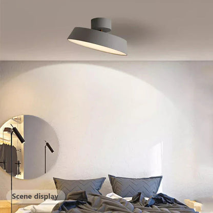 Nordic Minimalist Round Aluminum LED Flush Mount Ceiling Light 2
