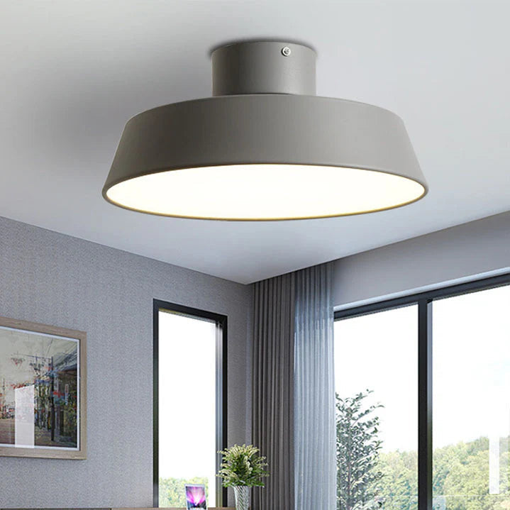 Nordic Minimalist Round Aluminum LED Flush Mount Ceiling Light 7