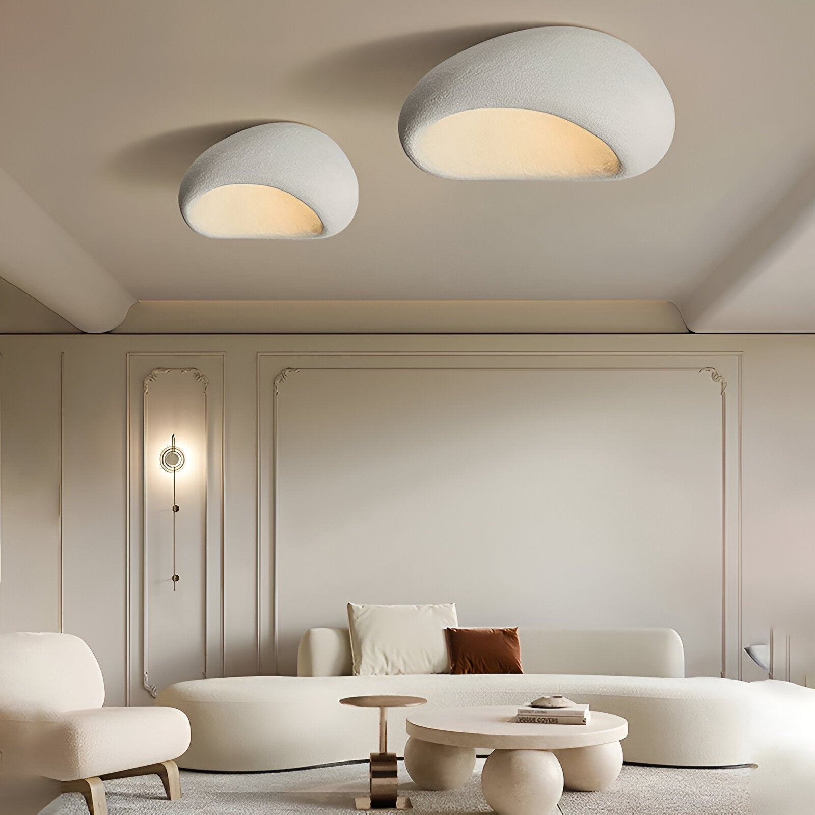 Nordic Minimalist Wabi Sabi Style LED Ceiling Light 4