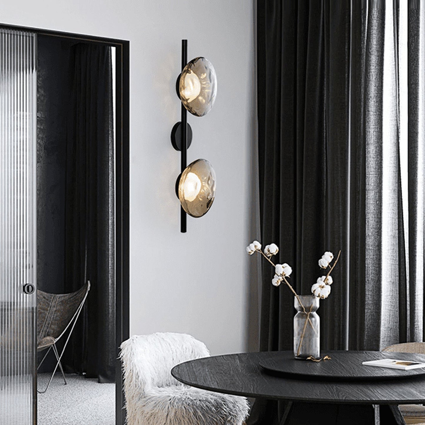 Nordic Round Design Ceto Glass Wall Light 4
