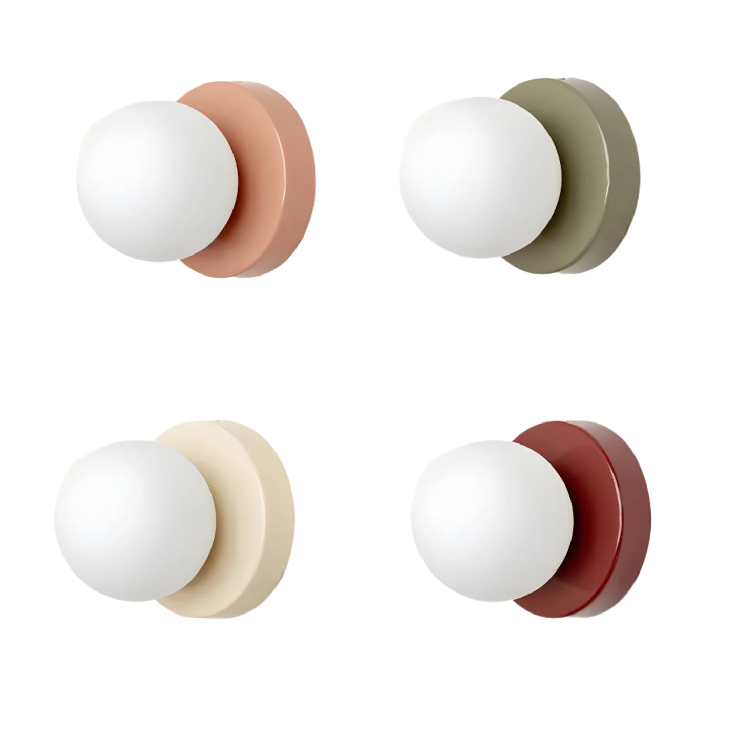 Nordic Rounded Minimalist LED Iron Wall Light 1