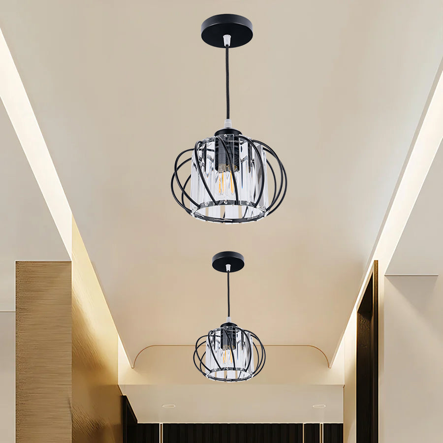 Glass Globe Pendant Light Ceiling Fixture