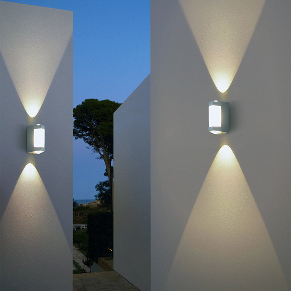Nordic Up Down Acrylic Waterproof Minimalist Outdoor Wall Light 3
