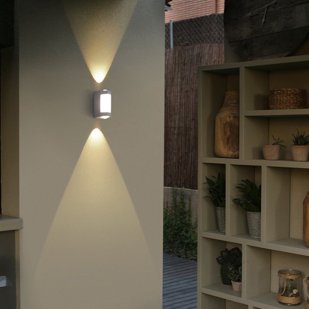 Nordic Up Down Acrylic Waterproof Minimalist Outdoor Wall Light 5