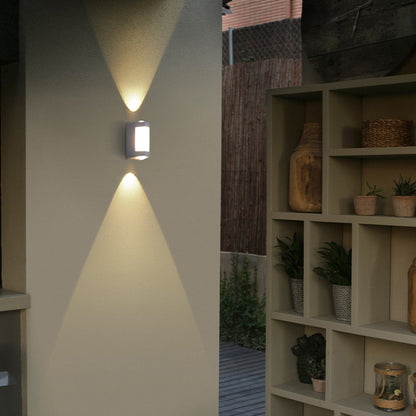 Nordic Up Down Acrylic Waterproof Minimalist Outdoor Wall Light 5