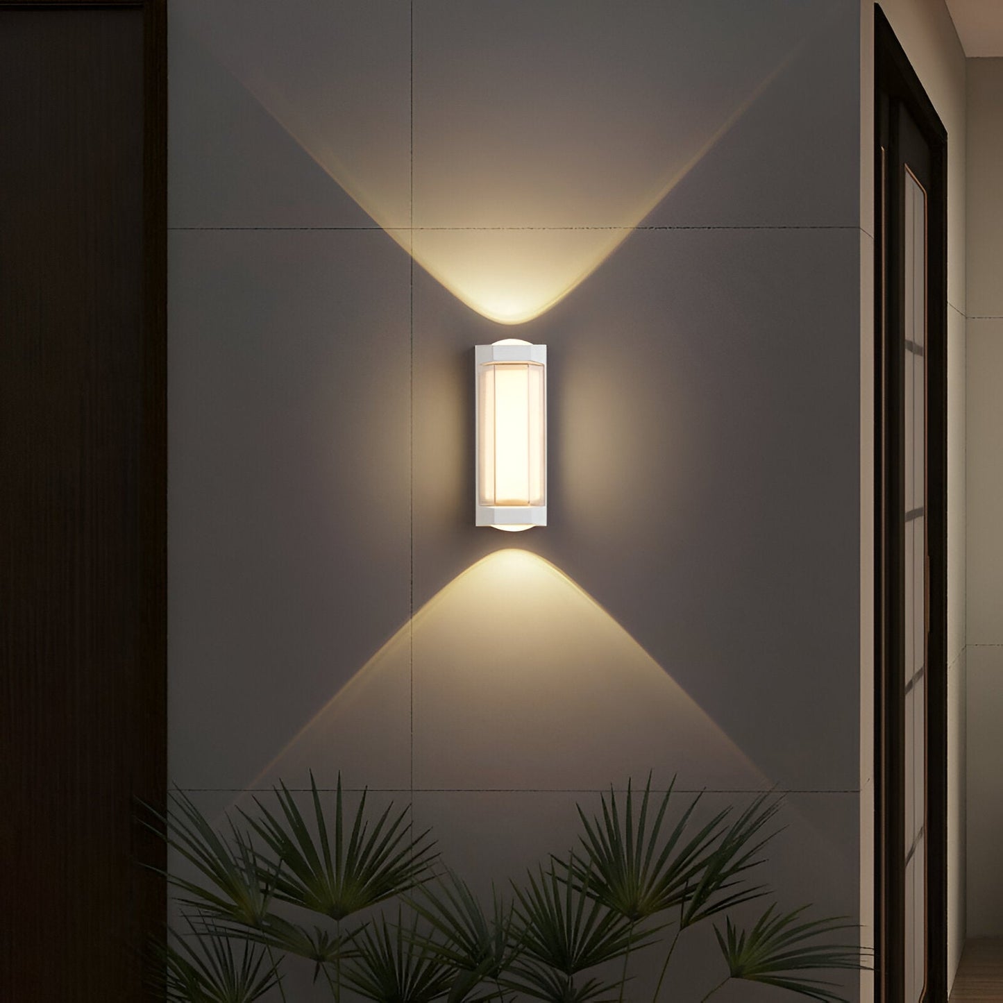Nordic Up Down Acrylic Waterproof Minimalist Outdoor Wall Light 8