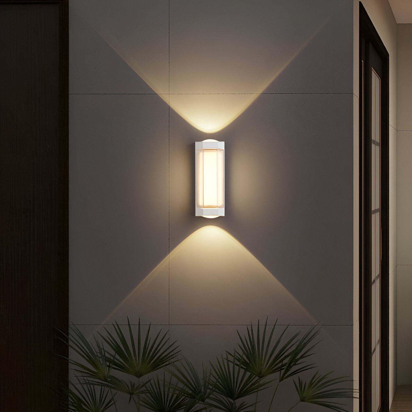 Nordic Up Down Acrylic Waterproof Minimalist Outdoor Wall Light 8