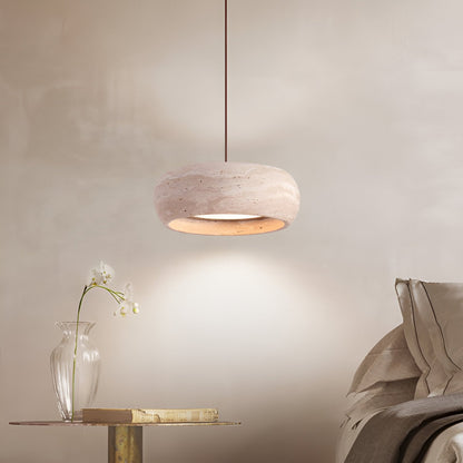 Travertine Stone Wabi Sabi Style Pendant Light