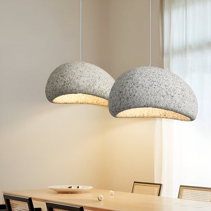 Nordic Wabi Sabi Pendant Light Fiberglass Modern Fixture