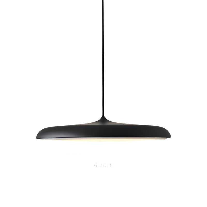 Modern Glass Metal Flying Saucer Pendant Light